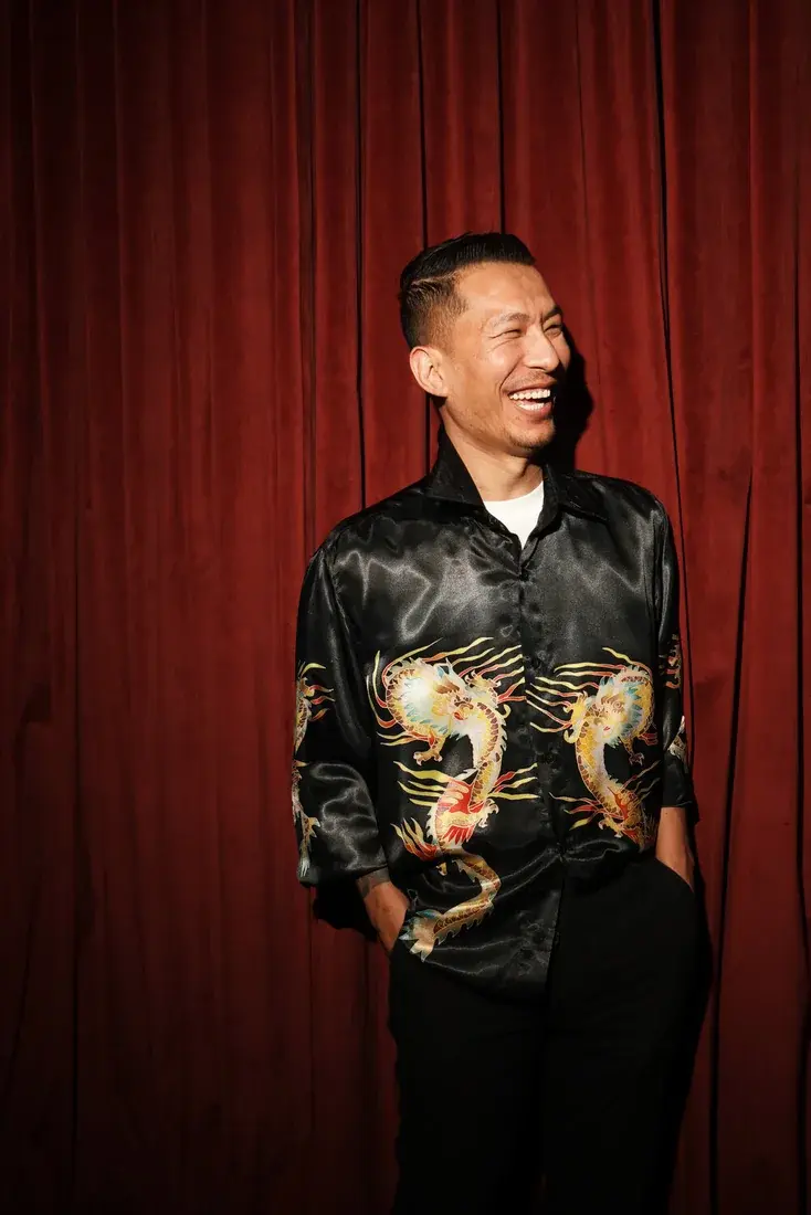 Bishnu Gauchan, head mixologist at Alba and Himitsu, who created the Red Jacket.